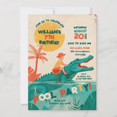 Fearless Splash Pool Party Einladung (Vorderseite)