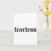 Fearless Tee Shirt, Fearless And Strong Motivation Karte (Gelbe Blume)