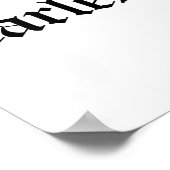 Fearless Tee Shirt, Fearless And Strong Motivation Poster (Ecke)