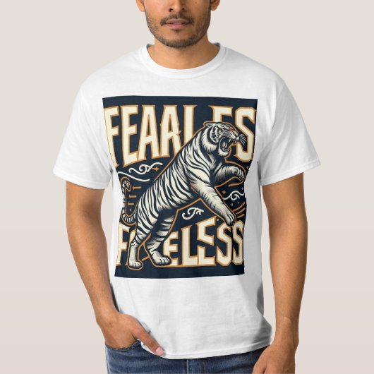 Fearless Tiger Roar T-Shirt (Vorderseite)