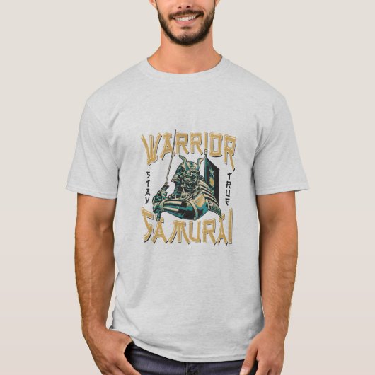 Fearless Warrior Samurai T - Shirt (Vorderseite)