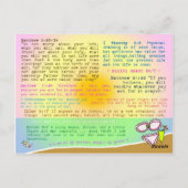 Fearless Weight Loss Scripture Confession Postkarte (Rückseite)