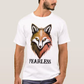 Fearless Wolf Slogan T - Shirt - Freefit Classic C (Vorderseite)