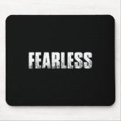 Fearless Workout Motivation Unternehmer Gym Fitne Mousepad (Vorne)