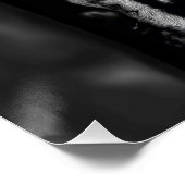 Fearlessly Watching – Hand-Drawn Wolf Forest  Poster (Ecke)