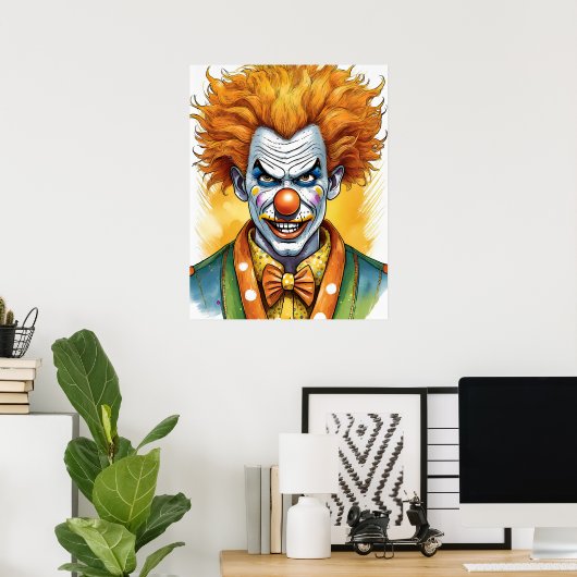 Fearsome Clown Poster (Heimbüro)