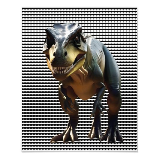 **"Fearsome Grin: The Smirking T-Rex"*** Fotodruck (Vorne)