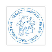 Fearsome Octopus Guarding Schatzanschrift Permastempel (Design)