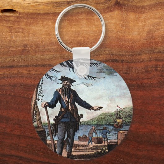 Fearsome Pirate Blackbeard! Schlüsselanhänger (Vorderseite)