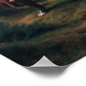 Fearsome römischer Soldat in Verdant Forest Poster (Ecke)