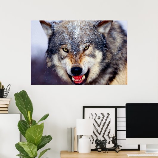 Fearsome Wolf Poster (Heimbüro)
