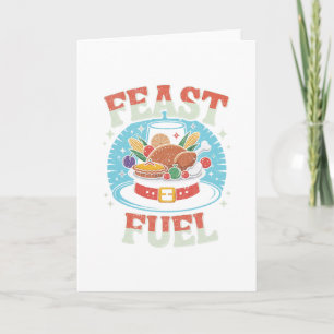 Feast Brennstoff Cartoon Essen Pilgerhut Lustiger  Karte