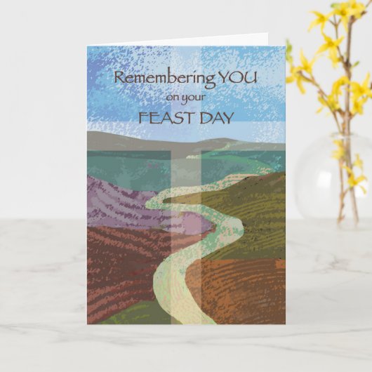 Feast Day Journey of Life Karte (Gelbe Blume)