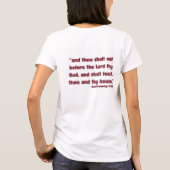 Feast Mode Autumn Thanksgiving Christian T-Shirt (Rückseite)