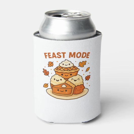 Feast Mode � Cute Autumn Comfort Food Plate Boxy T Dosenkühler (Kanne Vorderseite)