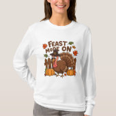 FEAST MODE: ON Funny Thanksgiving T-Shirt (Vorderseite)