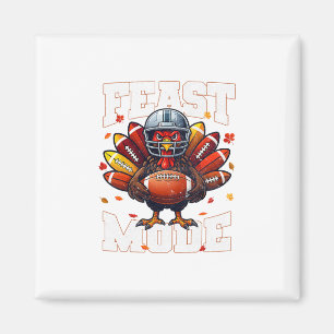Feast-Modus Truthahn Vintage Herbst Fußll Thanksgi Magnet