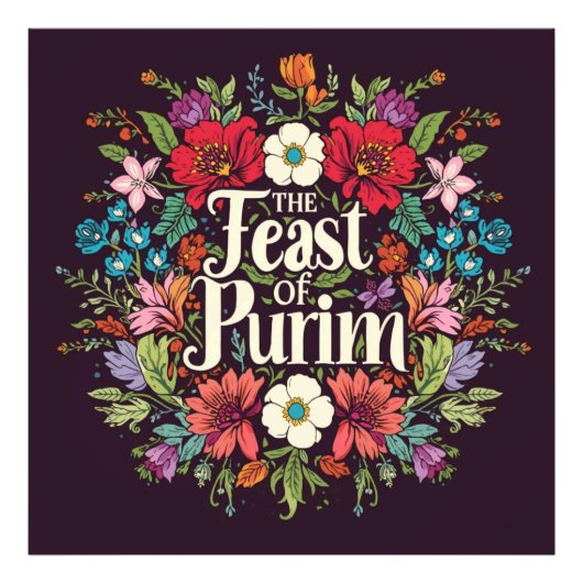 "Feast of Purim" art wall  Fotodruck (Vorne)
