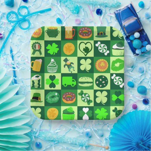 feast of saint patrick pattern paper Bowls Pappteller (Party)