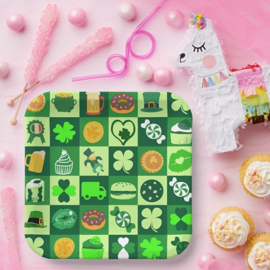 feast of saint patrick pattern paper Bowls Pappteller (Party)