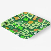 feast of saint patrick pattern paper Bowls Pappteller (Gewinkelt)
