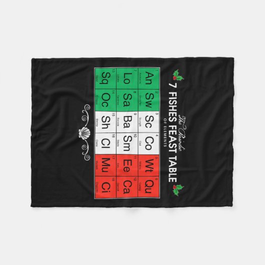 Feast Of The Seven Fishes Fleecedecke (Vorderseite (Horizontal))