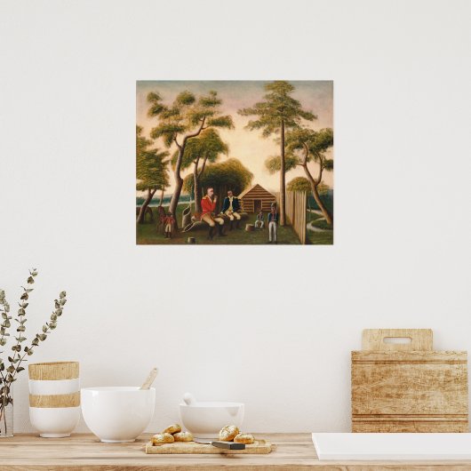 Feasting British Officer - GW Mark Fine Art Poster (Küche)