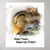 Feasting Chipmunk Poster (Vorne)