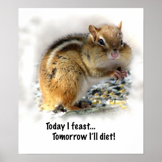 Feasting Chipmunk Poster (Vorne)