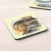 Feasting Chipmunk Untersetzer (Linke Seite)