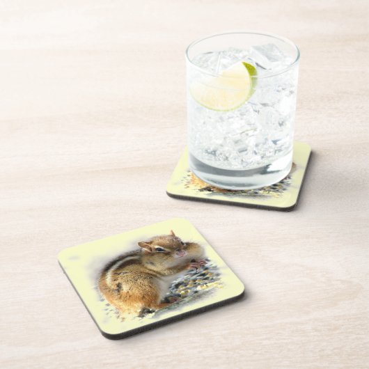 Feasting Chipmunk Untersetzer (Rechte Seite)
