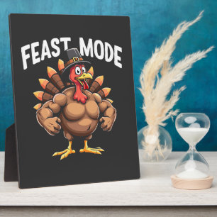 Feastmode Funny Erntedank Türkei Fitness Essen Fotoplatte