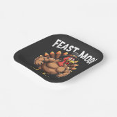 Feastmode Funny Erntedank Türkei Fitness Essen Pappteller (Gewinkelt)