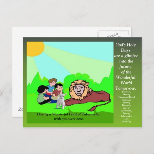 Featgraskarte Postkarte (Vorne/Hinten)