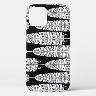 Feathboho: Schwarzweißmuster Case-Mate iPhone Hülle