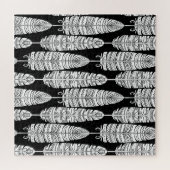 Feathboho: Schwarzweißmuster Puzzle (Horizontal)
