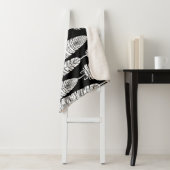 Feathboho: Schwarzweißmuster Sherpadecke (Beispiel)