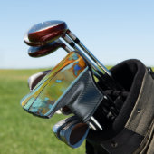 Feather Abstrakt AI Art Golf Headcover (In Situ)