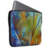 Feather Abstrakt AI Art Laptopschutzhülle (Vorne Rechts)