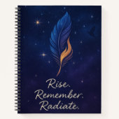 Feather and Flame Cosmic Journal Notizblock (Vorderseite)