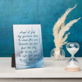 Feather Angel des Christlichen Gottgebet Fotoplatte