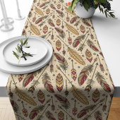 Feather Arrows Gemustert Table Runner Tribal Style Großer Tischläufer