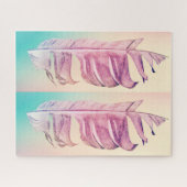 Feather art funky bunt herausfordernd puzzle (Horizontal)