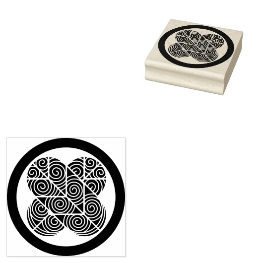 Feather Asano Taka no Ha Pattern Gummi Briefmarke Gummistempel (Stempel)