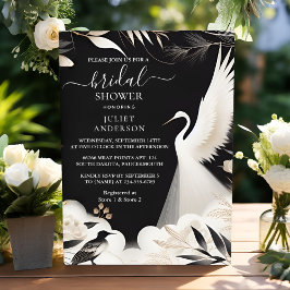 Feather Asian Sky Cloud Crane Fun Brautparty Einladung