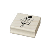 Feather Beads Tribal Boho Amulet Gummistempel (Stempel)