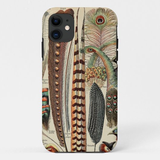 Feather Bird Wildlife Antique Feathers Case-Mate iPhone Hülle (Rückseite)
