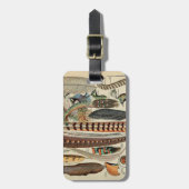 Feather Bird Wildlife Antique Feathers Gepäckanhänger (Vorderseite vertikal)