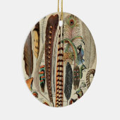 Feather Bird Wildlife Antique Feathers Keramik Ornament (Rechts)