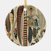 Feather Bird Wildlife Antique Feathers Keramik Ornament (Vorne)